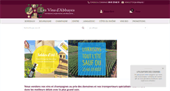 Desktop Screenshot of lesvinsdabbayes.fr