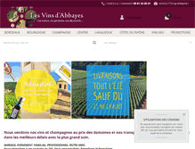 Tablet Screenshot of lesvinsdabbayes.fr